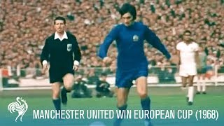 Manchester United Win European Cup vs SL Benfica 1968  British Pathé [upl. by Esmaria]