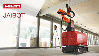 HOW TO operate the Hilti Jaibot  construction robot for overhead drilling applications [upl. by Ahsiekam]