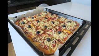 Recette 203  Pizza pâte Liquide RÉUSSI A TOUS LES COUPS [upl. by Ikram620]