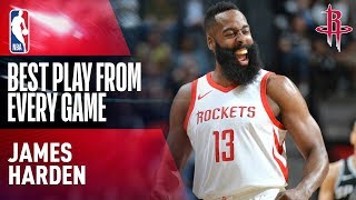 James Hardens BEST PLAY from Every Game  Houston Rockets 20172018 [upl. by Hauge991]