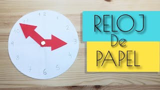 COMO HACER UN RELOJ DE PAPEL [upl. by Adamec]