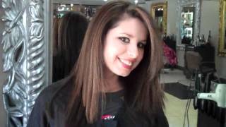 My Hair Makeover Caramel Highlights amp Layered Haircut [upl. by Beverley]