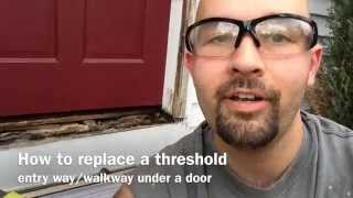 how to fix a threshold in your doorway [upl. by Annerb823]