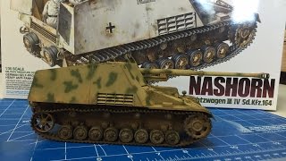 Part 2 Building the TAMIYA 135 Nashorn weathering [upl. by Macleod]