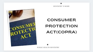 COPRA CONSUMER PROTECTION ACT [upl. by Ahso954]