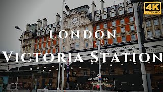 London Victoria Station Walk Through England 4K [upl. by Beutler622]