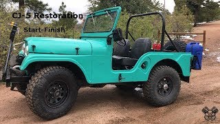 1965 Jeep CJ5 Restoration Full Video [upl. by Gabby]