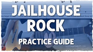 quotJailhouse Rockquot Guitar Tutorial  Practice Guide Lead amp Rhythm [upl. by Nutter]