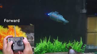 YEIBOBO  6 Channels Mini RC Submarine Toy [upl. by Lovato1]