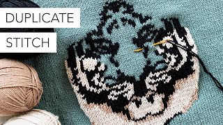 Everything You Need to Know About Duplicate Stitch Knitting [upl. by Lukey]