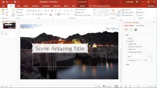 Quick Tip Microsoft PowerPoint Transparent Fill [upl. by Aronoff]