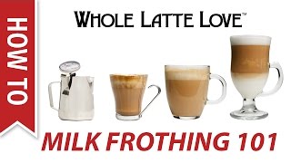 Milk Frothing for Beginners [upl. by Ruyle256]