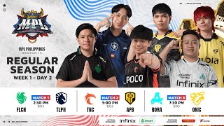 🔴 LIVE  MPL PH S15  FILIPINO  Week 1 Day 2 [upl. by Tteraj]