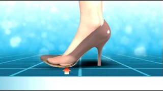 Problems wearing high heels  Scholl Biomechanics [upl. by Esyak]