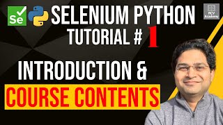 Selenium Python Tutorial 1  Introduction to Python Selenium Training [upl. by Zorine]