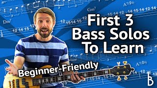 3 Easy Bass Solos To Get Started Even If You’ve Never Taken A Bass Solo [upl. by Harat]