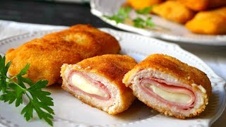 Pechugas rellenas de jamón y queso cordon bleu [upl. by Rukna]