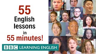 BOX SET 55 English lessons in 55 minutes Grammar amp Vocabulary Megaclass [upl. by Nnylimaj]