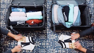 PACKING CUBES vs No Packing Cubes  Official sidebyside Comparison [upl. by Nnarual]