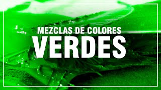 CÓMO HACER EL COLOR VERDE ✅ Mezclas de Colores Fácil 🎨 [upl. by Aicined]