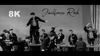 ELVIS PRESLEY  Jailhouse Rock New Edit V2 8K [upl. by Ailido]