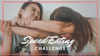 SPEED EATING CHALLENGE  Denisse and Ynnah [upl. by Hsiri732]