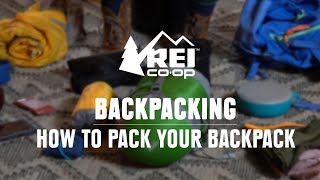 How to Pack a Backpack  REI [upl. by Yde]