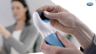 Scholl Velvet Smooth Express Pedi Refill How to Video [upl. by Azeel]