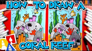 How To Draw A Coral Reef [upl. by Waddell]