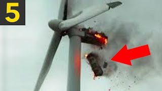 Top 5 Wind Turbine FAILS amp Mishaps [upl. by Konopka]