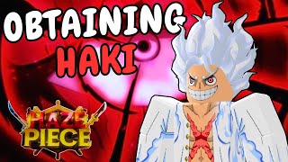 How To Get ALL HAKI in HAZE PIECE  Roblox [upl. by Bette-Ann292]