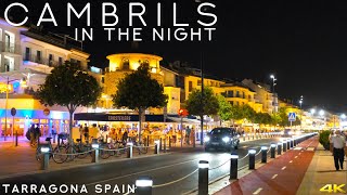 Tiny Tour  Cambrils Spain  Visit Cambrils in the night  July 2021 [upl. by Afaw]