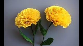 ABC TV  How To Make Paper Flower From Crepe Paper 2  Easy Craft Tutorial [upl. by Ellennad]