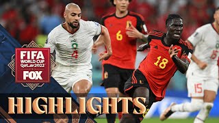 Belgium vs Morocco Highlights  2022 FIFA World Cup [upl. by Akeylah]