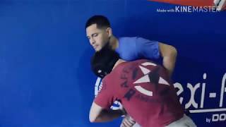 Masvidal wrestling with Colby Covington at ATT 2013 [upl. by Ecirtnuahs]