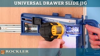 Rockler Universal Drawer Slide Jig [upl. by Asilam]