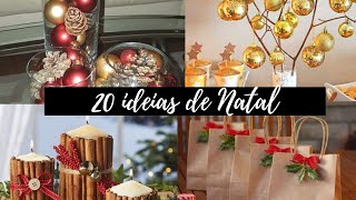 20 IDEIAS DE DECORAÇÃO DE NATAL SIMPLES E BARATA [upl. by Nohsav428]