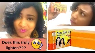 Review on Nano Extra White Natural Papaya amp Carrot Soap Does it really lighten [upl. by Yortal]