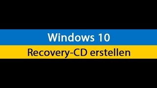 Windows 10 Wiederherstellungslaufwerk erstellen  Deutsch German [upl. by Llemhar482]