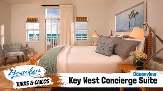 Key West Oceanview One Bedroom Concierge Suite 1BO  Beaches Turks amp Caicos  Full Tour amp Review 4K [upl. by Leanard]