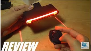 REVIEW Meilan X5 Smart Bike Light Laser  LED Turn Signals [upl. by Neale]