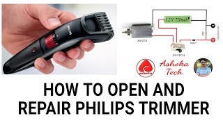 How To Open And Repair Philips QT40054006 Trimmer [upl. by Reames504]