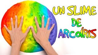 Cómo hacer un Slime Arcoíris🌈💩 [upl. by Eimmot]