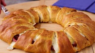 Spicy Italian Crescent Ring  Pillsbury Recipe [upl. by Saxe]