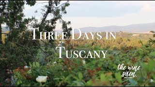 Three Days In Tuscany  Three Wineries in Montalcino [upl. by Nylak895]