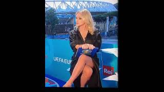 Euro 2020 TV Presenter Flashes Panties On Live TV Show [upl. by Manheim]