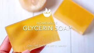 Homemade Glycerin Soap Recipe From Scratch [upl. by Yrral]