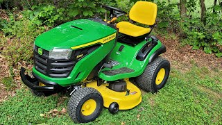 John Deere S130 Initial Startup and Ride First Impressions [upl. by Margit]