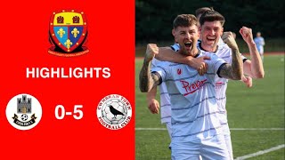 Caerleon 05 Cwmbrân Town  Gwent FA Senior cup  Quarter final highlights [upl. by Maurie]