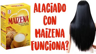 Cabello Lacio De Forma Natural Con Maizena  KERATINA CASERA [upl. by Assirak]